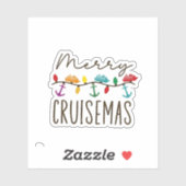 Prettig Cruisemas Kerst Cruise Familie Matching Sticker (Vel)