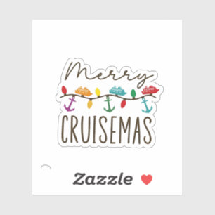 Prettig Cruisemas Kerst Cruise Familie Matching Sticker