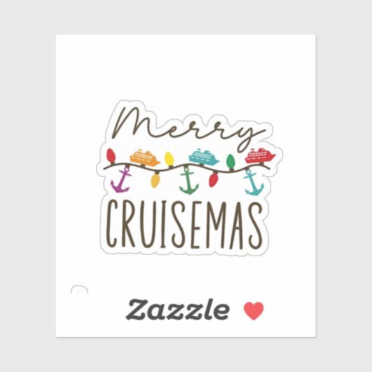 Prettig Cruisemas Kerst Cruise Familie Matching Sticker (Vel)