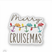 Prettig Cruisemas Kerst Cruise Familie Matching Sticker (Voorkant)