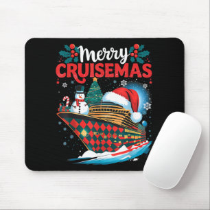 Prettig Cruisemas Leuke Gezins Kerstmis Muismat