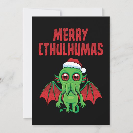 Prettig Cthulhumas-feest Feestdagenkaart (Voorkant)