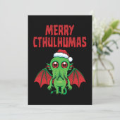 Prettig Cthulhumas-feest Feestdagenkaart (Staand voorkant)