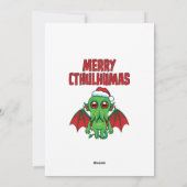 Prettig Cthulhumas-feest Feestdagenkaart (Achterkant)
