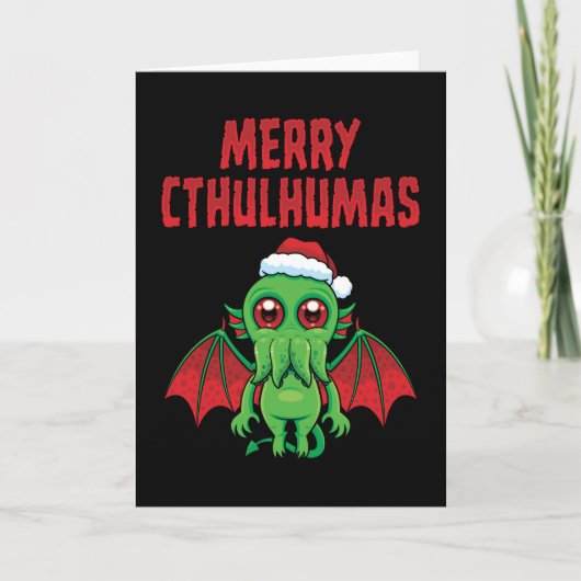 Prettig Cthulhumas-feest Kaart (Voorkant)