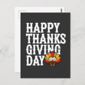 Prettig Dankdag Briefkaart (Voorkant / Achterkant)