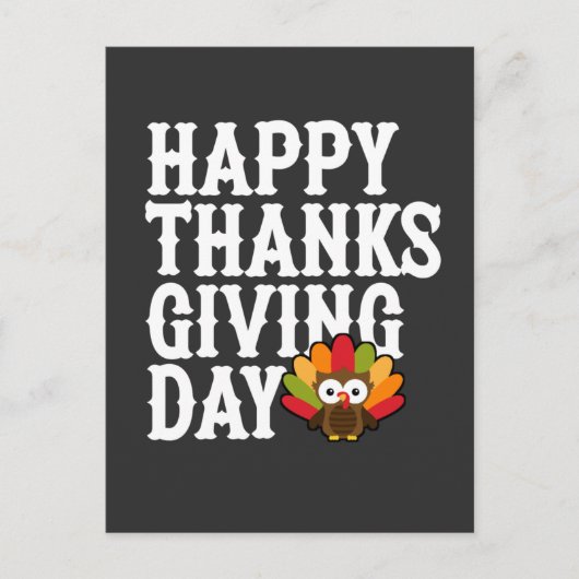 Prettig Dankdag Briefkaart (Voorkant)