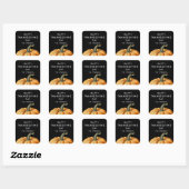Prettig Dankdag Sticker met Pompoen (Vel)