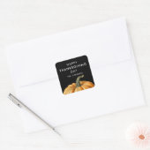 Prettig Dankdag Sticker met Pompoen (Envelop)