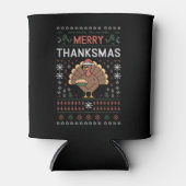 Prettig Dankfeest Kerstmis Thanksgiving Kalkoen Blikjeskoeler (Voorkant)