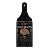 Prettig Dankfeest Kerstmis Thanksgiving Kalkoen Snijplank (Voorkant)