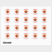 Prettig Dankfeest Klassieke Ronde Sticker (Vel)