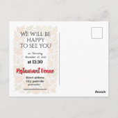 Prettig Dankfeest sjabloon Briefkaart (Achterkant)