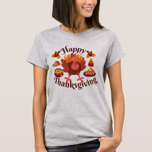 Prettig dankfeest t-shirt (Voorkant)