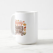 Prettig Dankzeggingsfeest Koffiemok (Voorkant links)