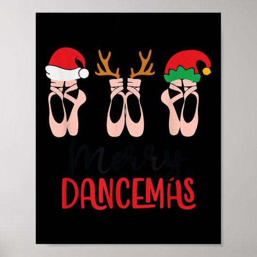 Prettig Dansfeest Ballet Dansleraar Kerstmis Holi Poster (Voorkant)