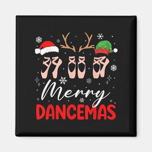 Prettig Danskerstfeest Kerstballet Scute Ss Schatt Magneet (Voorkant)