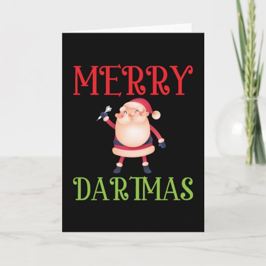 Prettig Dartmas - Prettig Kerstmis Dart Kaart (Voorkant)