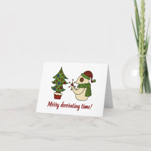 Prettig decoratie seizoen feestdagen kaart