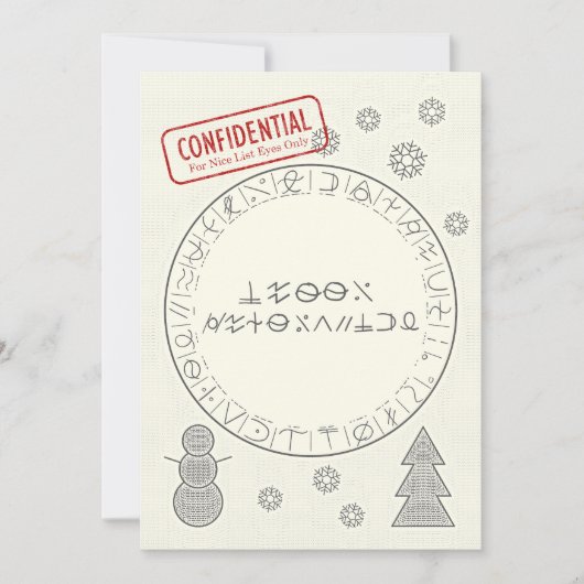 Prettig Decryptmas Feestdagenkaart (Voorkant)