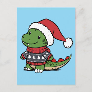 Prettig Dinomas Kerstmis Dino Briefkaart
