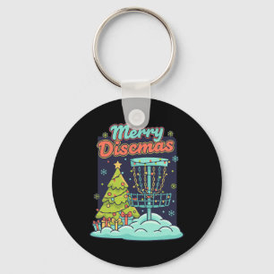 Prettig Discsmas Grappige Disc Golf Vliegende Disc Sleutelhanger