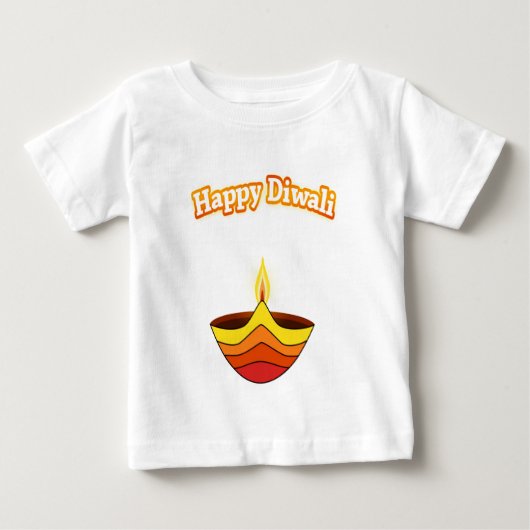 Prettig Divali en Diya-lamp (Voorkant)