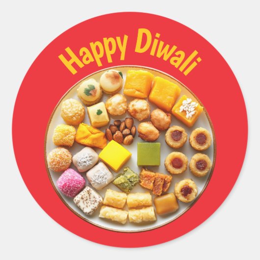 Prettig Divali-feest Ronde Sticker (Voorkant)