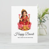 Prettig Divali Kaart (Staand voorkant)