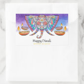 Prettig Divali Rechthoekige Sticker (Tas)