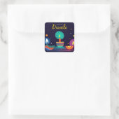 Prettig Divali vierkante sticker (Tas)