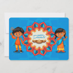 Prettig Diwali Vakantiekaart Feestdagenkaart
