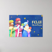 Prettig Driekoningenfeest Drie Koningen Canvas Afdruk (Voorkant)