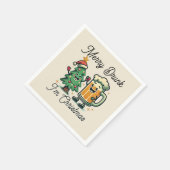 Prettig Dronken Grappig Kerstmis  Servet (Hoek)