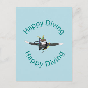 Prettig duiken briefkaart