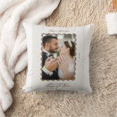 Prettig eerste kerstfeest als getrouwden kussen (Deken)