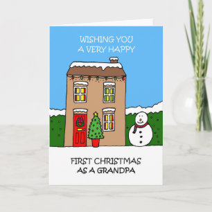 Prettig eerste kerstfeest als opa feestdagen kaart