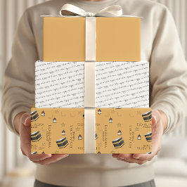 Prettig Eid al-Adha Mubarak Kids Geel Kabah Citaat Inpakpapier Vel