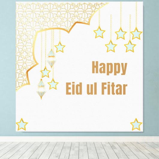 Prettig Eid Canvas Afdruk (Insitu (Houten vloer))