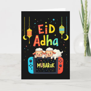 Prettig Eid Mubarak Gamen Voor Moslim Gamer Kinder Kaart