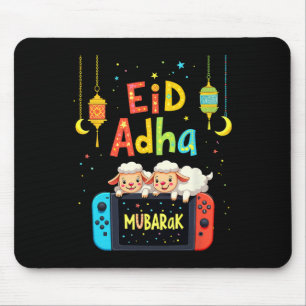 Prettig Eid Mubarak Gamen Voor Moslim Gamer Kinder Muismat