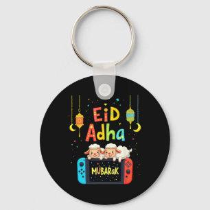 Prettig Eid Mubarak Gamen Voor Moslim Gamer Kinder Sleutelhanger