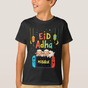 Prettig Eid Mubarak Gamen Voor Moslim Gamer Kinder T-shirt