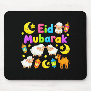 Prettig eid mubarak voor moslimkinderen eid al fit muismat