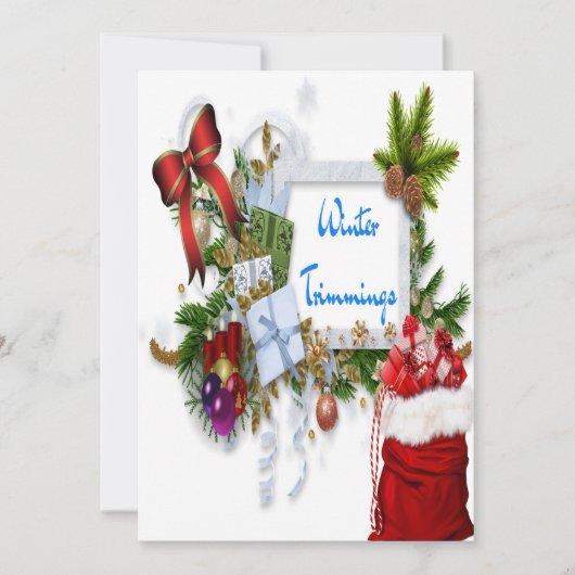 Prettig eindejaar en een gelukkig nieuwjaar feestdagenkaart (Voorkant)