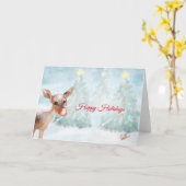 Prettig eindejaar kaart (Gele Bloem)