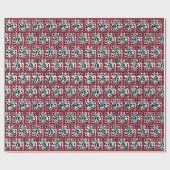 Prettig eindejaar QR-code Cadeaupapier (Vlak)