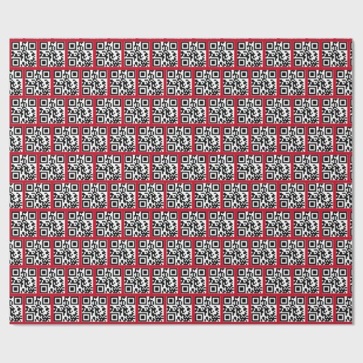 Prettig eindejaar QR-code Cadeaupapier (Vlak)