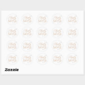Prettig eindejaar ronde sticker (Vel)