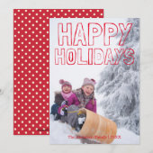 Prettig eindejaar Rood Blok - kerstkaart (Voorkant / Achterkant)